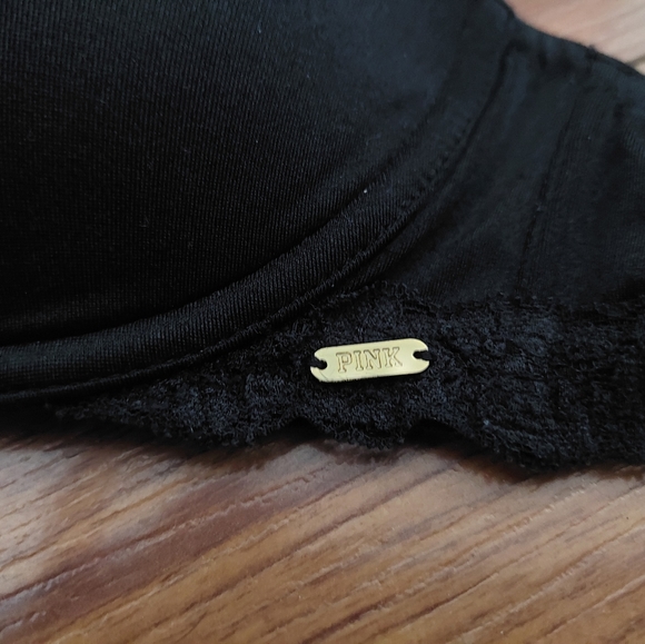 Victoria's Secret PINK Push Up Strapless Bra (Beige, Black and Zebra) - Picture 2 of 3